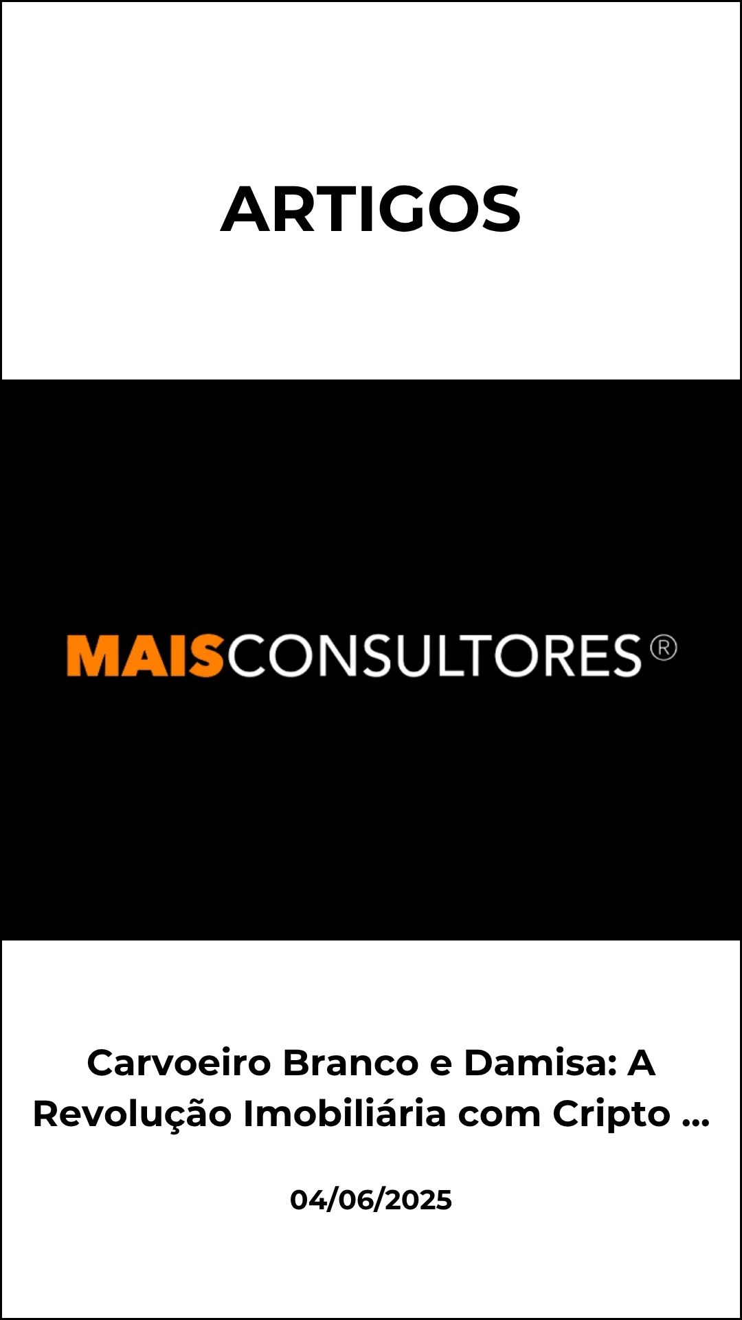 Carvoeiro Branco e Damisa: A Revolução Imobiliária com Criptomoedas que Vai Mudar Tudo!