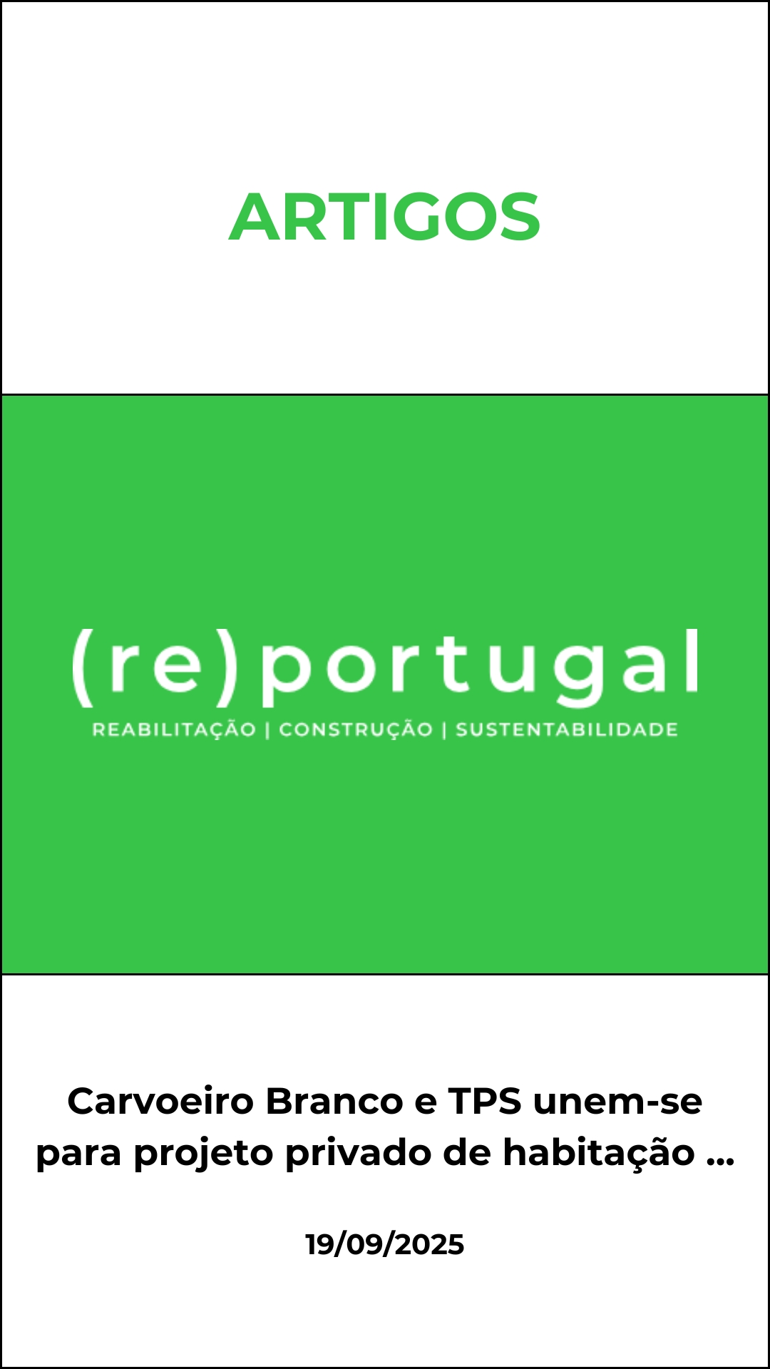 Carvoeiro Branco e TPS unem-se para projeto privado de habitação acessível em Lagoa