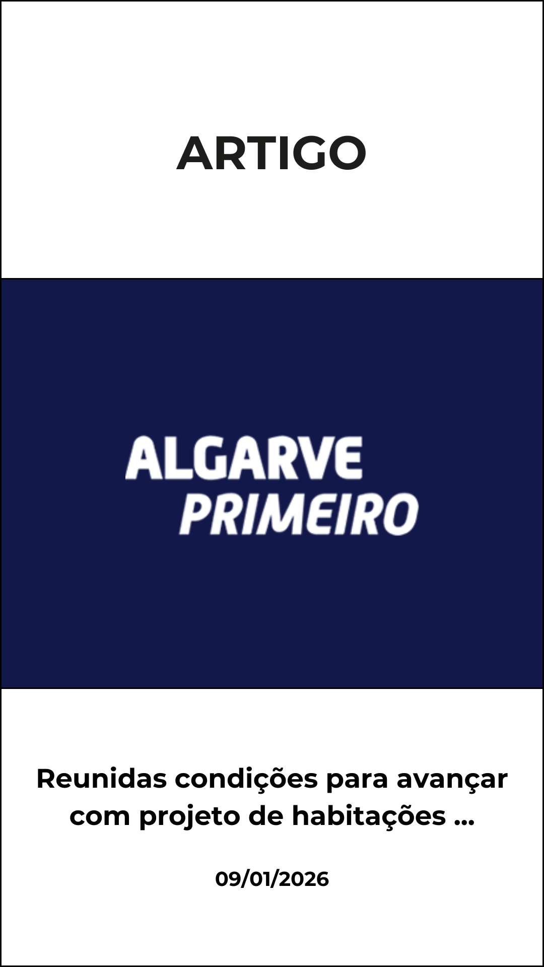 Reunidas condições para avançar com projeto de habitações acessíveis em Lagoa