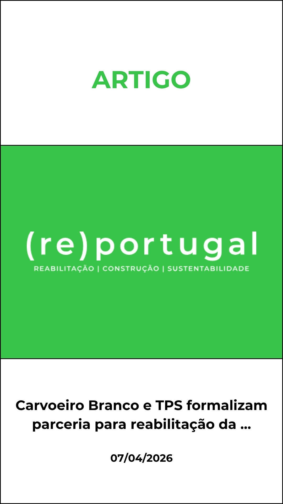 Carvoeiro Branco e TPS formalizam parceria para reabilitação da Fábrica de São José