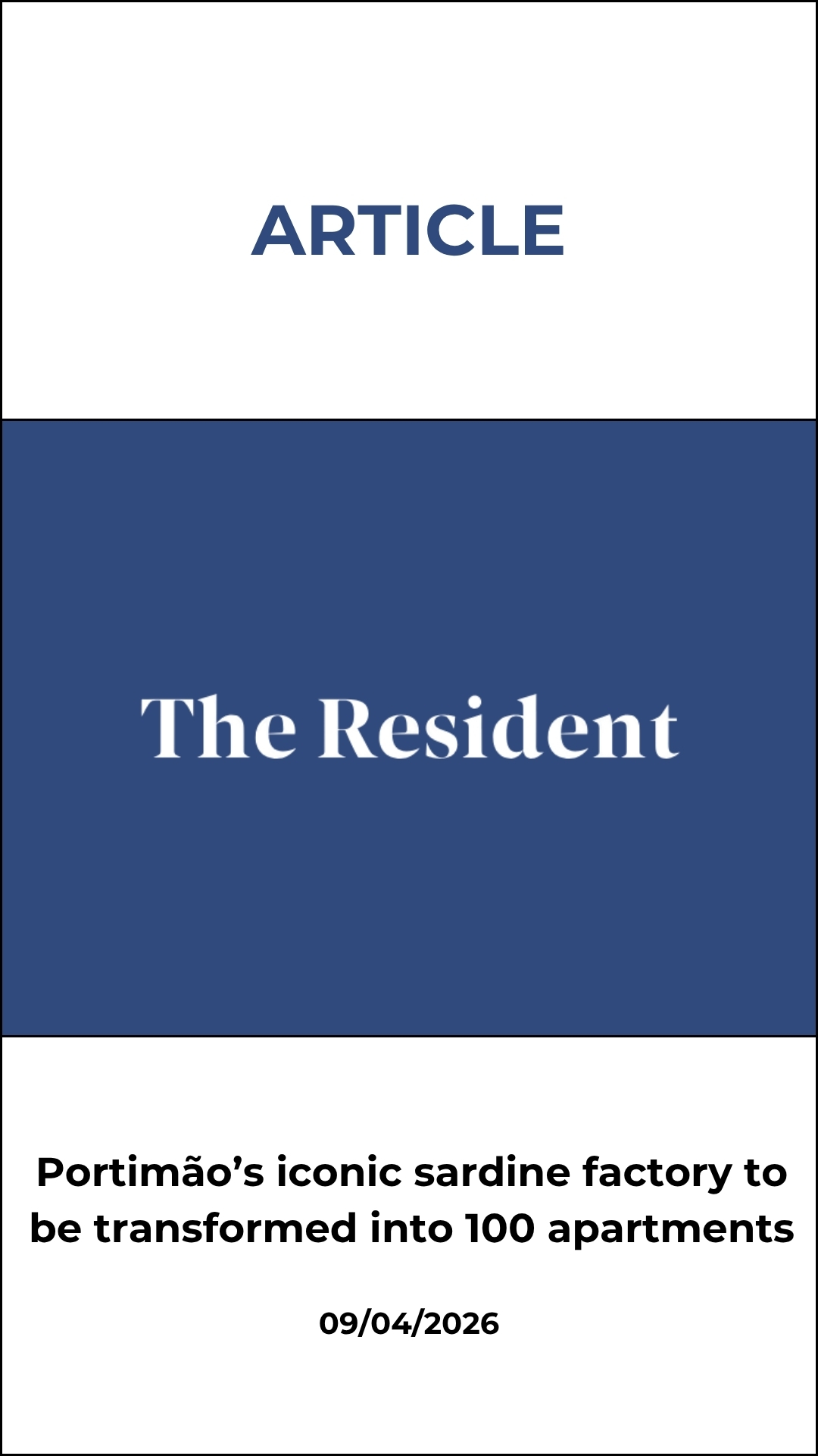 Portimão’s iconic sardine factory to be transformed into 100 apartments