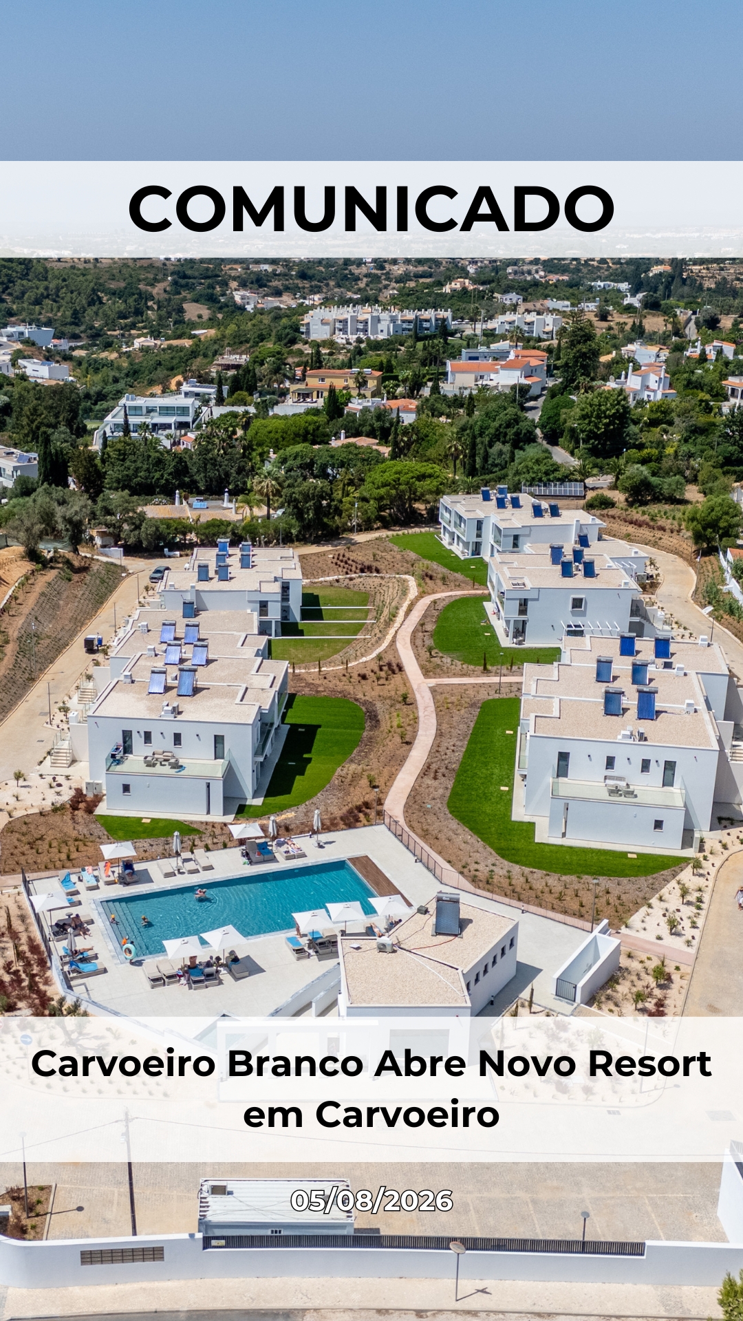 Carvoeiro Branco Abre Novo Resort em Carvoeiro
