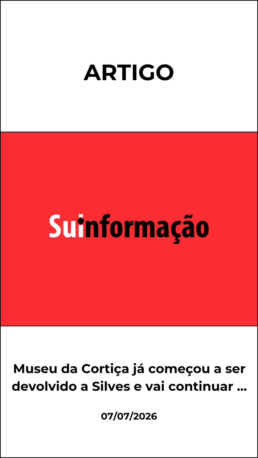 Museu da Cortiça já começou a ser devolvido a Silves e vai continuar aberto «para sempre»